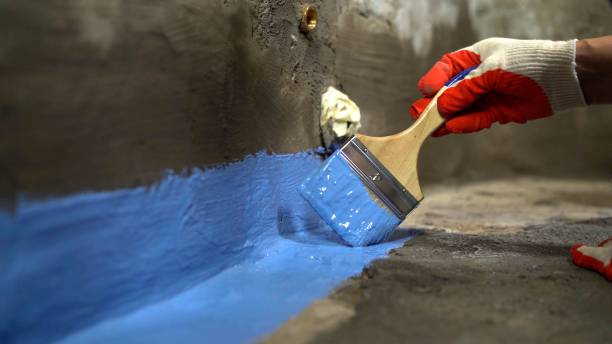 Commercial Exterior Waterproofing project at a Cory, IN business property by SJ Waterproofing Pros